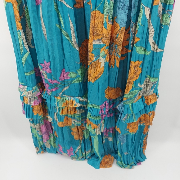 Current Air JASMINE FLUTTER SLEEVE PLEATED V NECK DRESS- MINT Size Small - Picture 7 of 12